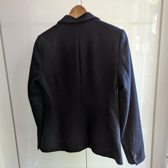 Maison Scotch Navy Wool Blend Blazer, Size 1 - Picture 2 of 8